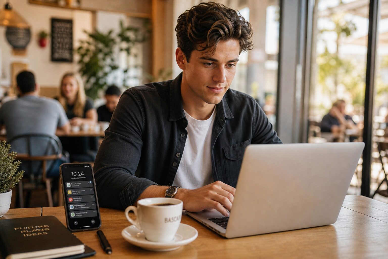 A young entrepreneur earning extra income on campus with Alive Coffee